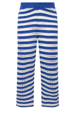 LIMITED COLLECTION - Pantalon Wide Leg Crème & Bleu Roi Crochet 13 LIMITED COLLECTION - Pantalon Wide Leg Crème & Bleu Roi Crochet -Evans Boutique 99e7e812 6764 45 216757 X