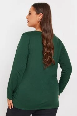 YOURS - Top Vert Forêt Manches Longues En Jersey 9 YOURS - Top Vert Forêt Manches Longues En Jersey -Evans Boutique 99ef68e5 cb9c 42 322216 C