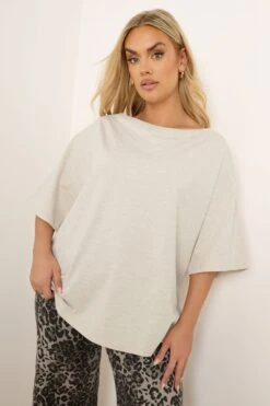 YOURS - Top Oversize Couleur Ivoire