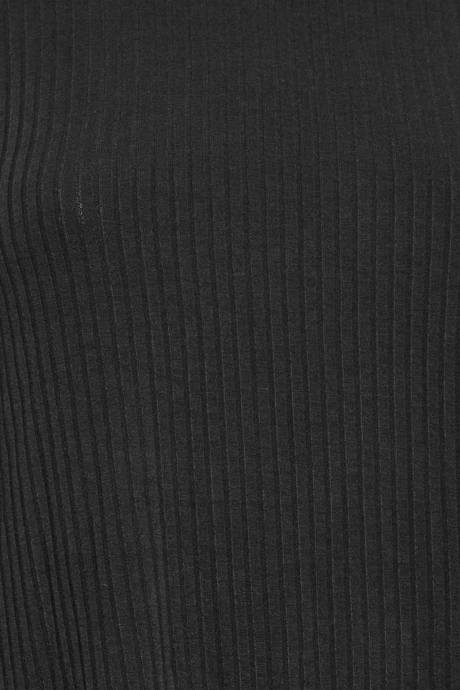 YOURS - Top Noir Manches Longues Volanté Nervuré 8 YOURS - Top Noir Manches Longues Volanté Nervuré – Image 6