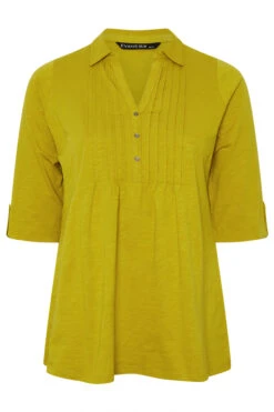 EVANS Curve Green Pintuck Henley Top 11 EVANS Curve Green Pintuck Henley Top -Evans Boutique 9b7a9dc4 6db3 4f 616375 X