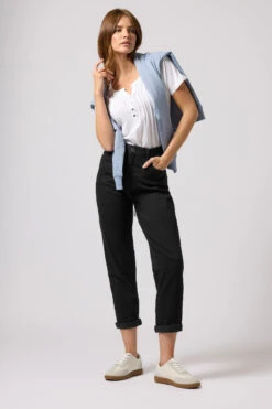M&Co Black Denim Mom Jeans