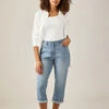 M&Co Blue Light Wash Cropped Boyfriend Jeans 2 M&Co Blue Light Wash Cropped Boyfriend Jeans -Evans Boutique 9d2b60b3 2969 4b 500714 L1