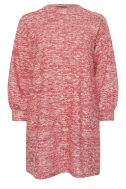 YOURS - Robe-Pull Rouge Toucher Doux -Evans Boutique 9d5cf7c9 9e20 40 303235 X