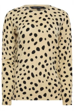 M&Co Cream Dalmatian Print Jumper -Evans Boutique 9d8b4359 2b3a 41 500462 X