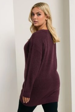 YOURS - Pull En Maille Essentiel Violet Foncé 9 YOURS - Pull En Maille Essentiel Violet Foncé -Evans Boutique 9dd9cda1 cd9f 40 280618 C