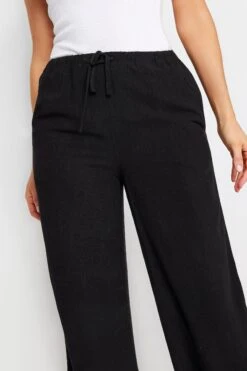 LTS - Pantalon Tall Noir Wide Leg En Lin Mixte 13 LTS - Pantalon Tall Noir Wide Leg En Lin Mixte -Evans Boutique 9e1a7836 f2a4 47 196037 D