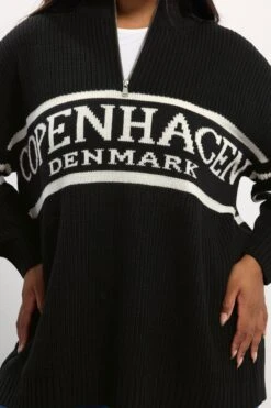 YOURS Curve Pull Noir à Fermeture éclair Quart De Tour « Copenhagen » 11 YOURS Curve Pull Noir à Fermeture éclair Quart De Tour « Copenhagen » -Evans Boutique 9e49f747 7292 42 280711 D