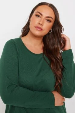 YOURS - Top Vert Forêt Manches Longues En Jersey 10 YOURS - Top Vert Forêt Manches Longues En Jersey -Evans Boutique 9e74a7e4 5dd5 4d 322216 D