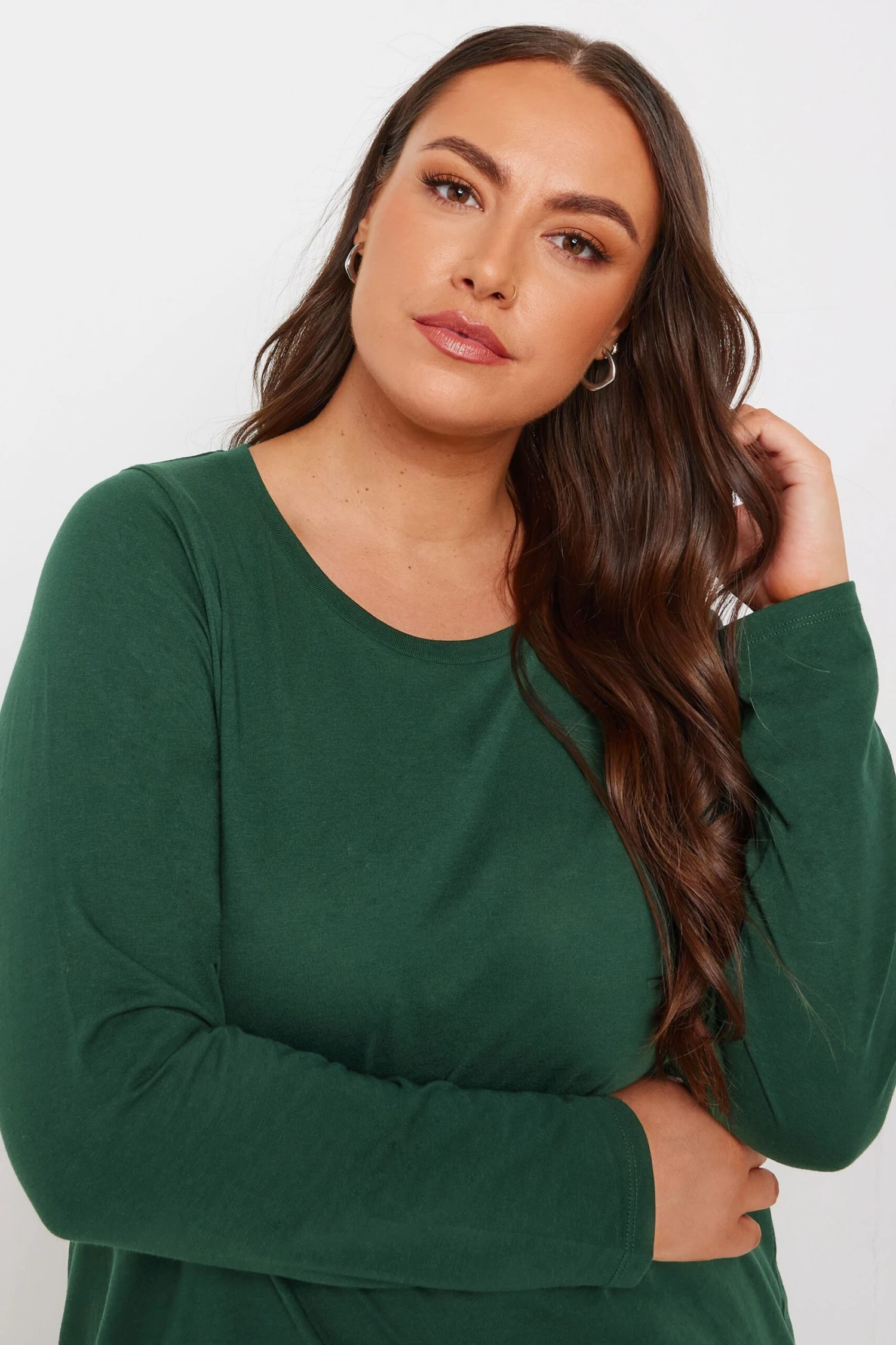 YOURS - Top Vert Forêt Manches Longues En Jersey 6 YOURS - Top Vert Forêt Manches Longues En Jersey – Image 4