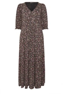 YOURS Curve Robe Longue Portefeuille Noire à Fleurs Et Col En V 11 YOURS Curve Robe Longue Portefeuille Noire à Fleurs Et Col En V -Evans Boutique 9f627f0b 2037 47 304399 X