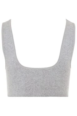 Brassière Grise Sans Armatures Rembourrée -Evans Boutique GREY SEAMLESS UNPADDED BRA 146418 ecb0