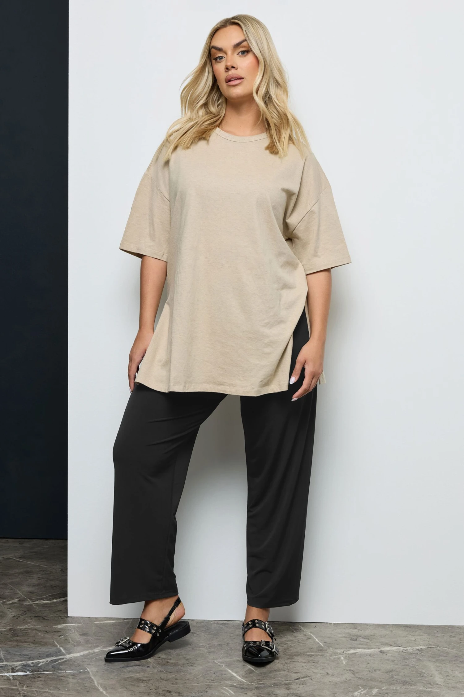 Pantalon En Jersey Noir Coupe Droite 5 Pantalon En Jersey Noir Coupe Droite – Image 3