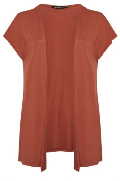 YOURS Curve Cardigan En Jersey Orange Rouille à Manches Longues 11 YOURS Curve Cardigan En Jersey Orange Rouille à Manches Longues -Evans Boutique a13bfd53 32bc 48 322643 X