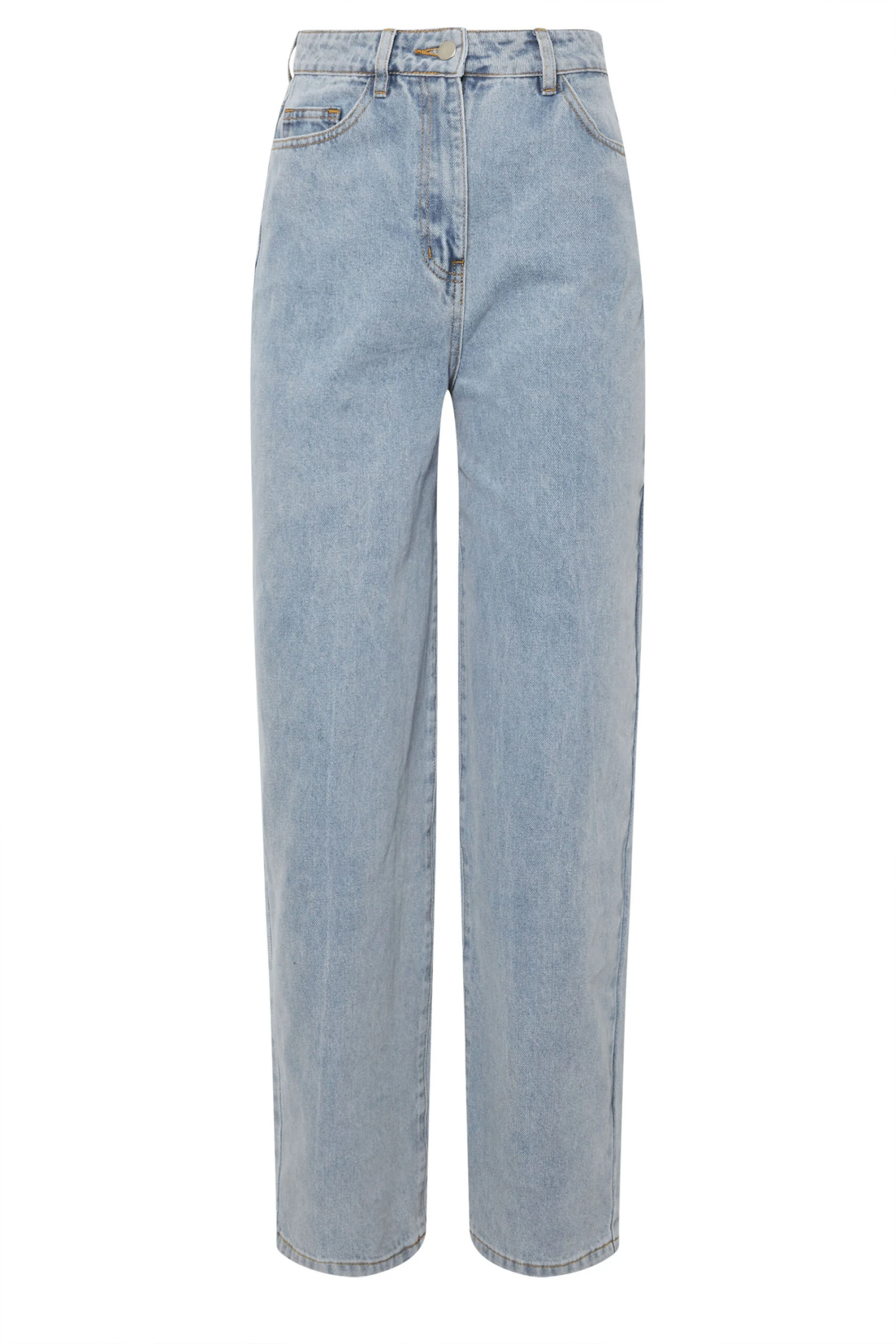 LTS Tall Light Blue Wash Barrel Leg Jeans 8 LTS Tall Light Blue Wash Barrel Leg Jeans – Image 6