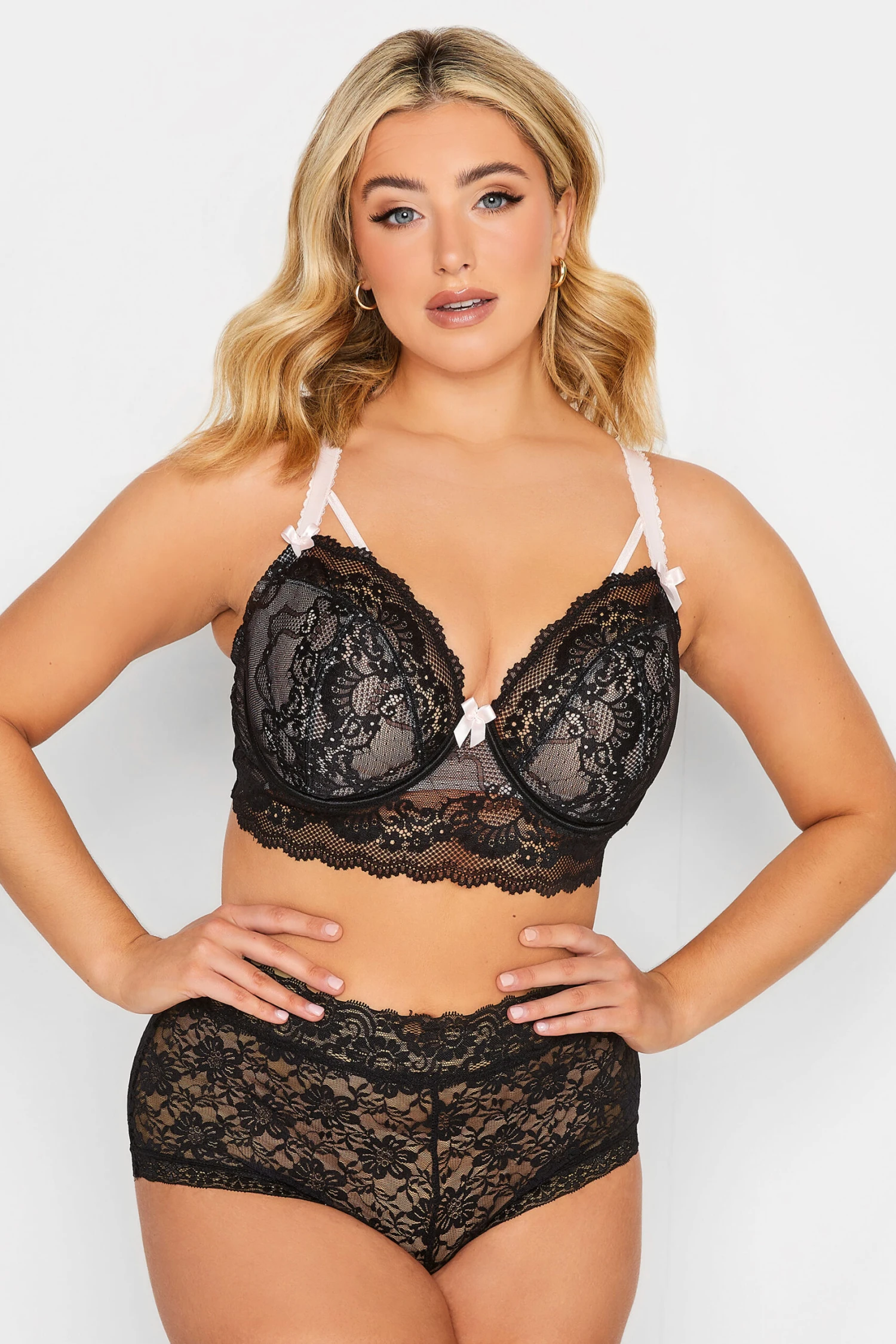 YOURS - Soutien-Gorge Noir Dentelle à Armatures Rembourré 4 YOURS - Soutien-Gorge Noir Dentelle à Armatures Rembourré – Image 2