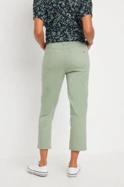 M&Co Sage Green Cropped Jeans -Evans Boutique a23c2dff d88d 49 502129 C