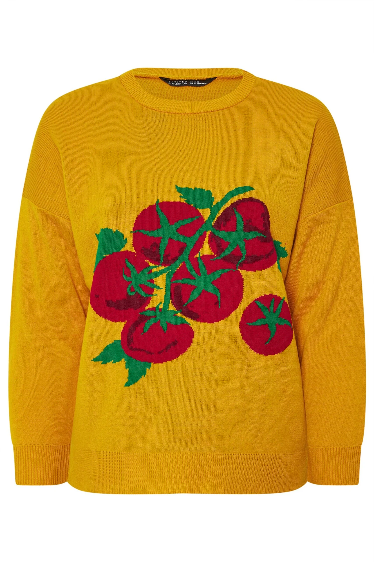 Limited Collection Pull En Maille Curve Jaune Tomate 7 Limited Collection Pull En Maille Curve Jaune Tomate – Image 5