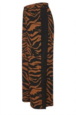 YOURS - Pantalon Wide Leg à Poches Marron & Noir Zébré 13 YOURS - Pantalon Wide Leg à Poches Marron & Noir Zébré -Evans Boutique a56249b6 35bc 47 303771 Z