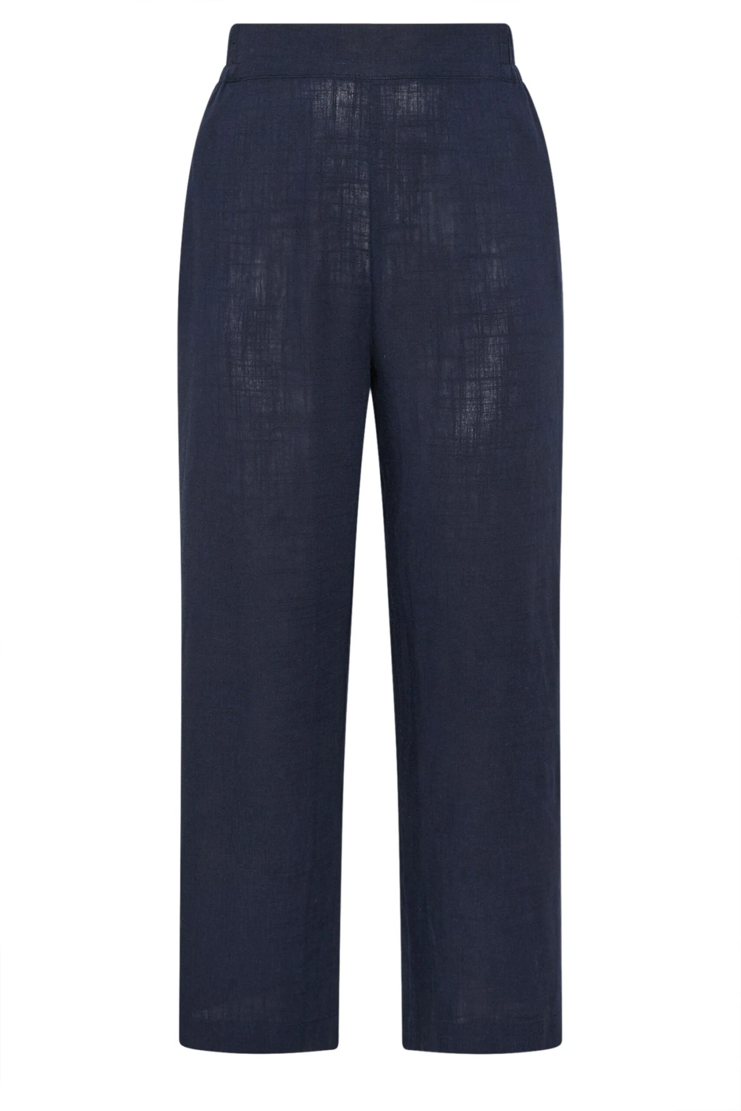 YOURS - Pantalon Bleu Marine Wide Leg En Lin à Poches 7 YOURS - Pantalon Bleu Marine Wide Leg En Lin à Poches – Image 5