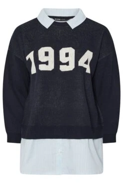 YOURS Curve Pull 2 En 1 Bleu Marine « 1994 » -Evans Boutique a57cdde3 d36e 43 280654 X