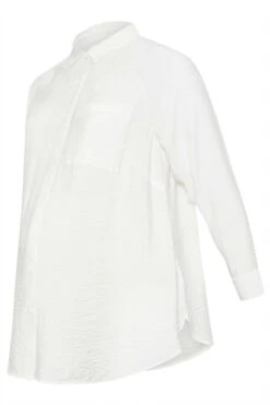 BUMP IT UP MATERNITY - Chemisier Blanc Design Uni 11 BUMP IT UP MATERNITY - Chemisier Blanc Design Uni -Evans Boutique a5c61445 30ac 40 158440 X