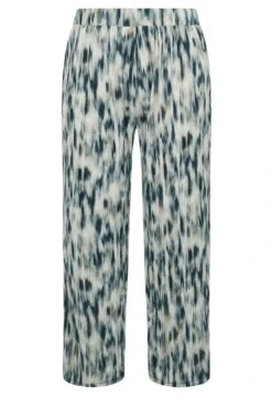 YOURS - Pantalon Coupe Wide Leg Bleu Tâcheté Abstrait 11 YOURS - Pantalon Coupe Wide Leg Bleu Tâcheté Abstrait -Evans Boutique a65ee6a1 bce0 4f 303514 X