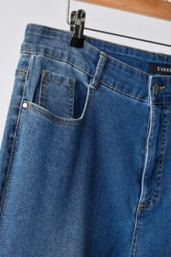 EVANS Curve Fit Blue Mid Wash Straight Leg Jeans 17 EVANS Curve Fit Blue Mid Wash Straight Leg Jeans -Evans Boutique a7c42902 b759 4f 615038 P1