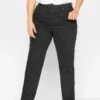 LTS Tall Black Washed UNA Stretch Mom Jeans 2 LTS Tall Black Washed UNA Stretch Mom Jeans -Evans Boutique a7d35619 c969 42 196819PS A