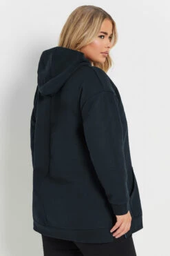 YOURS - Pull à Capuche Bleu Marine Cordons Ajustables -Evans Boutique a7feee66 7778 41 303850 C