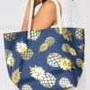 Navy Blue & Gold Pineapple Tote Bag 2 Navy Blue & Gold Pineapple Tote Bag -Evans Boutique a841bb1d eaf4 42 246506 A