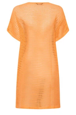 YOURS - Cardigan Orange Midi Design En Crochet -Evans Boutique a8f6293b 1aa9 46 300999 Y