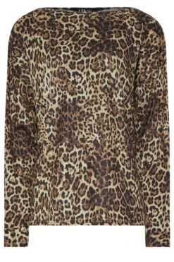 LTS Tall Brown Animal Print Batwing Top 11 LTS Tall Brown Animal Print Batwing Top -Evans Boutique a9361579 27b2 45 356995 X