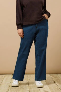 EVANS Curve Fit Indigo Straight Leg Jeans