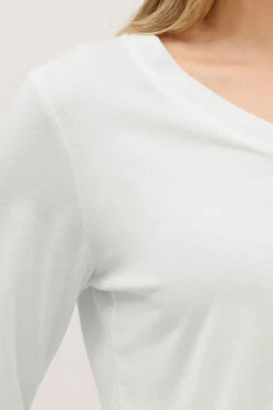 LTS PREMIUM Tall White Long Sleeve V-Neck Top 10 LTS PREMIUM Tall White Long Sleeve V-Neck Top -Evans Boutique a9ce01a4 bd32 49 354927 D