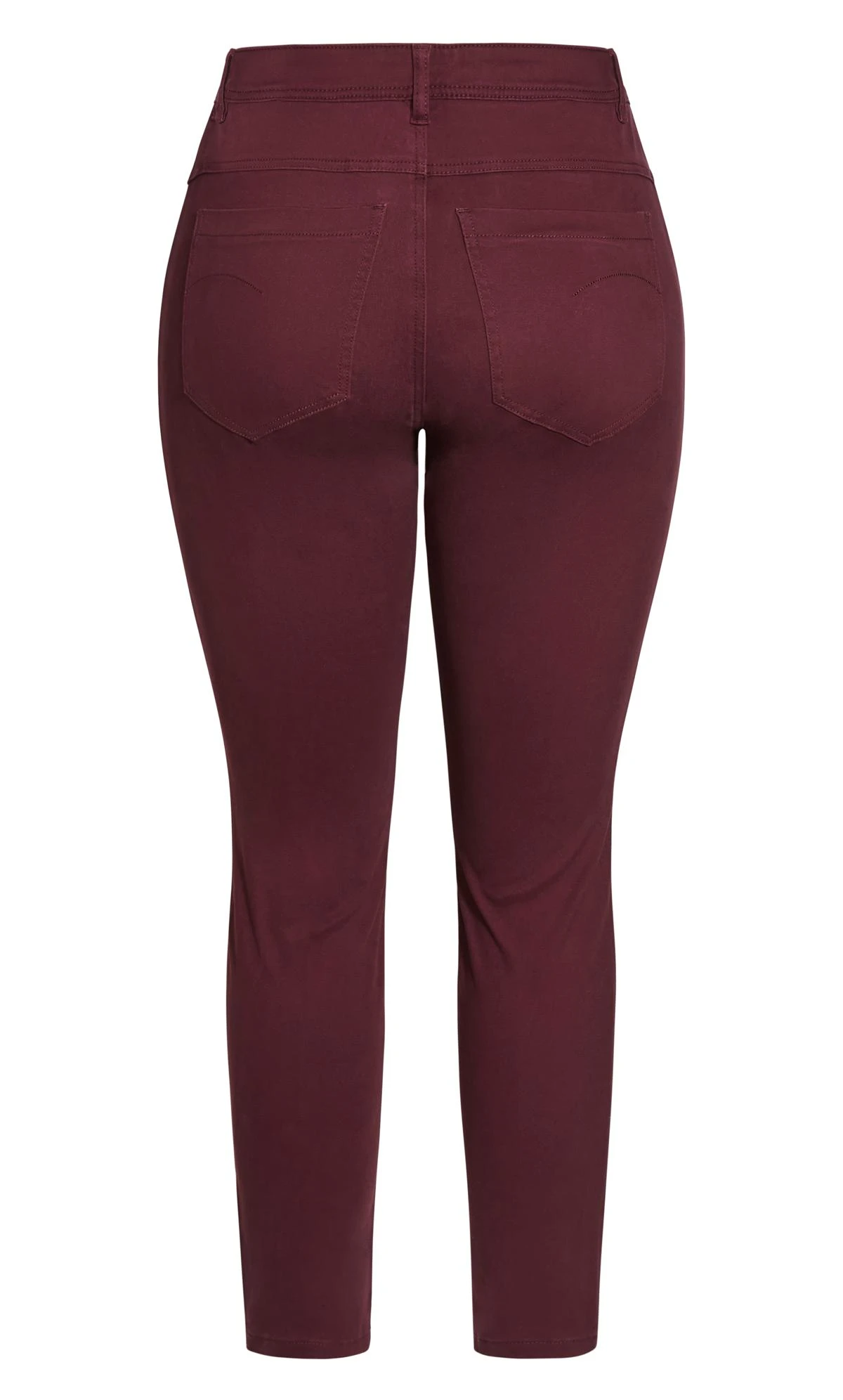 Evans Burgundy Pintuck Skinny Jeans 9 Evans Burgundy Pintuck Skinny Jeans – Image 7
