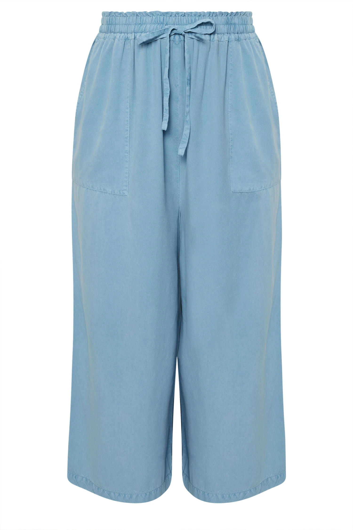 YOURS - Pantalon Jupe-Culotte Chambray Bleu Ciel 7 YOURS - Pantalon Jupe-Culotte Chambray Bleu Ciel – Image 5