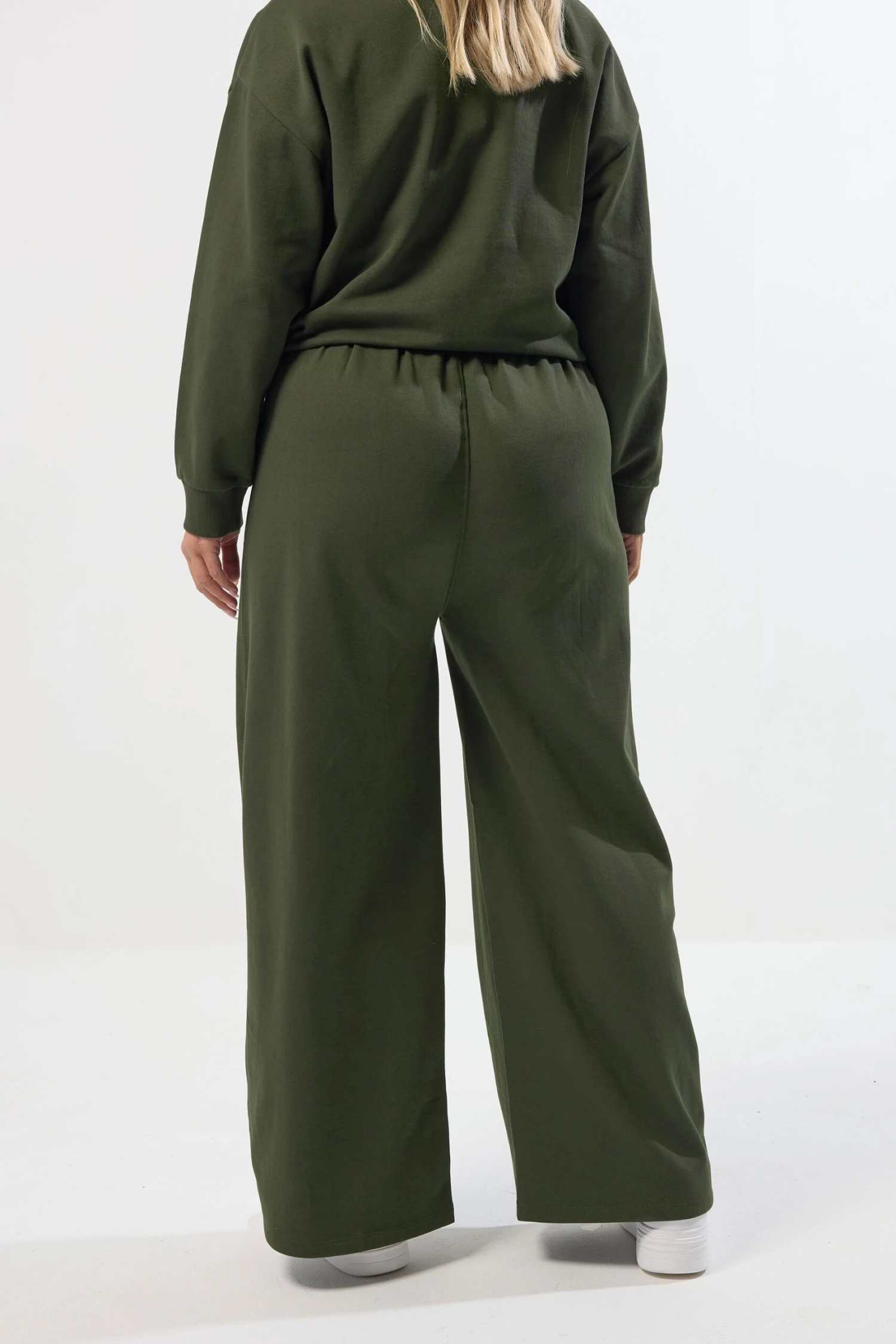 YOURS - Pantalon De Jogging à Jambes Larges Vert Kaki 5 YOURS - Pantalon De Jogging à Jambes Larges Vert Kaki – Image 3