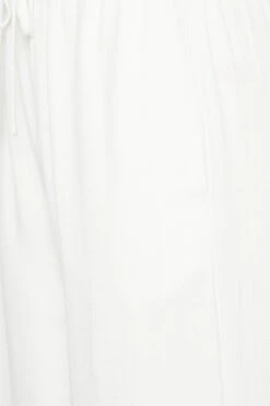 LTS - Pantalon Wide Leg Blanc Effet Lin Tall -Evans Boutique ac279f50 785b 43 197807 Z