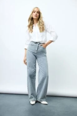 LTS Tall Blue Denim Textured Slouch Jeans