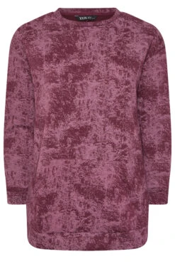 YOURS - Sweat-shirt à Poche Imprimé Abstrait Rouge 11 YOURS - Sweat-shirt à Poche Imprimé Abstrait Rouge -Evans Boutique ad72dcea 53c8 40 304277 X