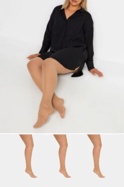 Lot De 3 Collants Résistants Couleur Chair 20 Denier