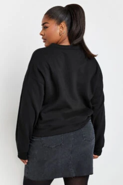 YOURS - Sweatshirt Noir Étoile Léopard à Strass 9 YOURS - Sweatshirt Noir Étoile Léopard à Strass -Evans Boutique ae8d7432 5393 48 126655 C