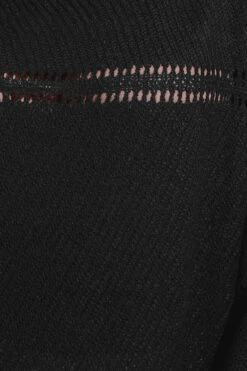 YOURS - Pull Noir En Maille Manches Chauve-Souris 12 YOURS - Pull Noir En Maille Manches Chauve-Souris -Evans Boutique aeb5d387 4932 4c 280521 E