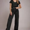 LTS Tall Black Contrast Stitch Wide Leg Jeans 2 LTS Tall Black Contrast Stitch Wide Leg Jeans -Evans Boutique af869c29 5924 4b 35416250