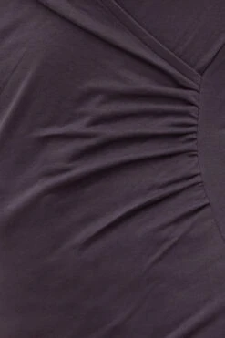 LTS PREMIUM Tall Purple Long Sleeve Wrap Top 10 LTS PREMIUM Tall Purple Long Sleeve Wrap Top -Evans Boutique b01b34e0 2f6e 4d 354936 D