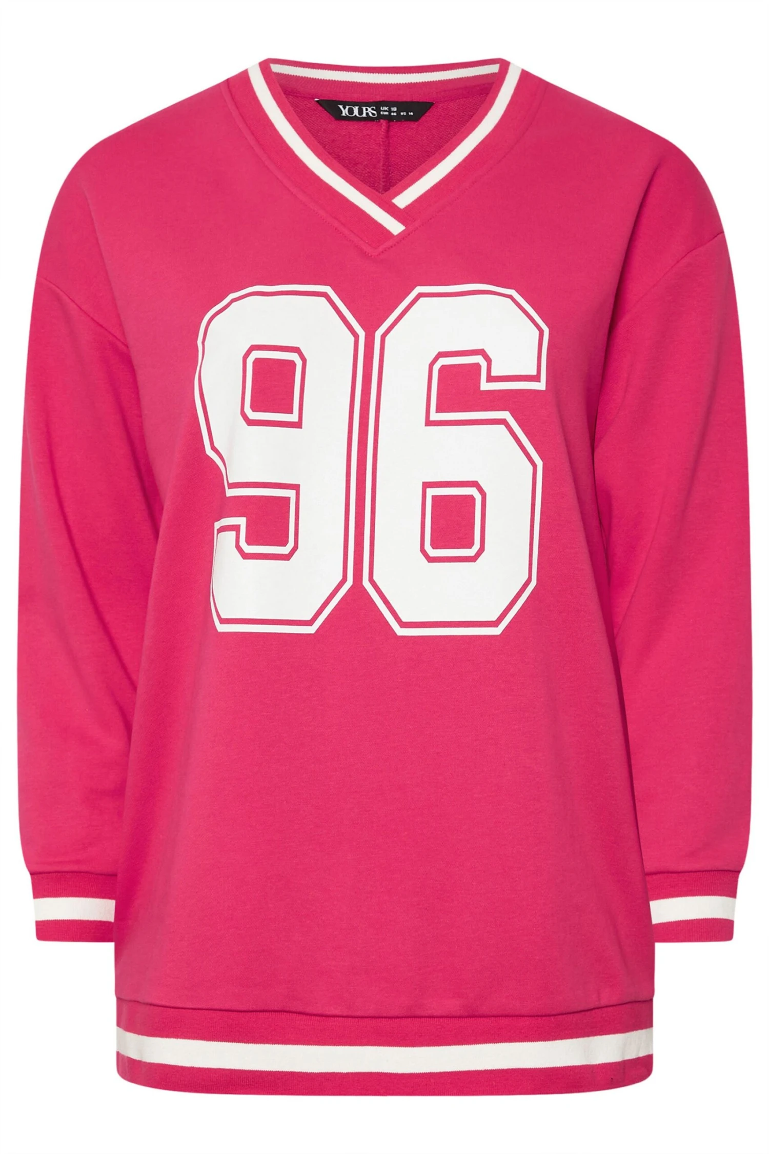 YOURS - Sweatshirt Varsity Rose Bonbon '96' 7 YOURS - Sweatshirt Varsity Rose Bonbon '96' – Image 5
