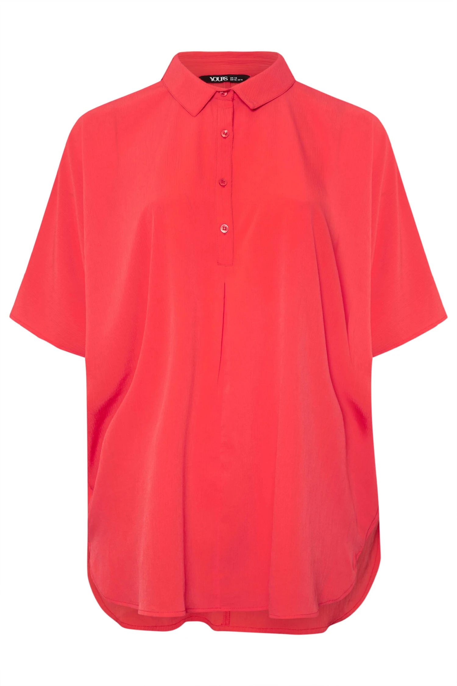 YOURS - Chemisier Rouge Oversize Léger 7 YOURS - Chemisier Rouge Oversize Léger – Image 5