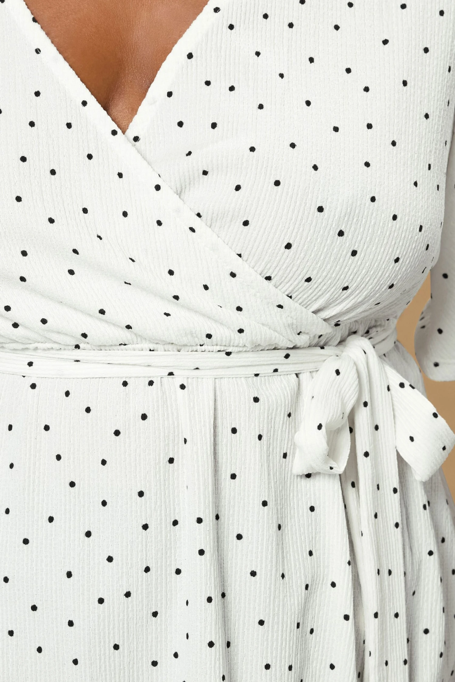 YOURS - Top Blanc Volanté Cache-Coeur à Pois 7 YOURS - Top Blanc Volanté Cache-Coeur à Pois – Image 5