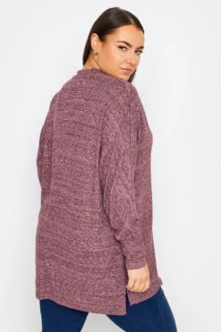 YOURS - Pull Framboise Ample Toucher Doux 9 YOURS - Pull Framboise Ample Toucher Doux -Evans Boutique b1659a18 2a11 42 302923 C